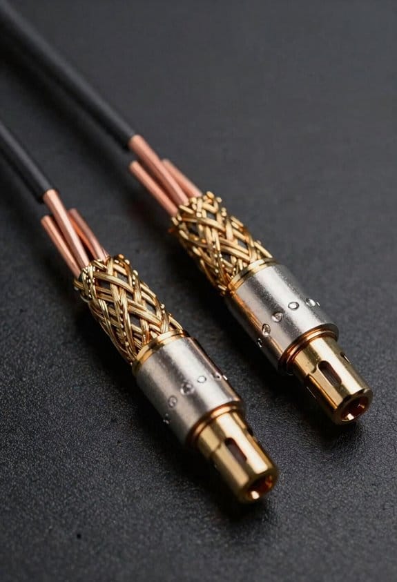 cold welded speaker cable terminations
